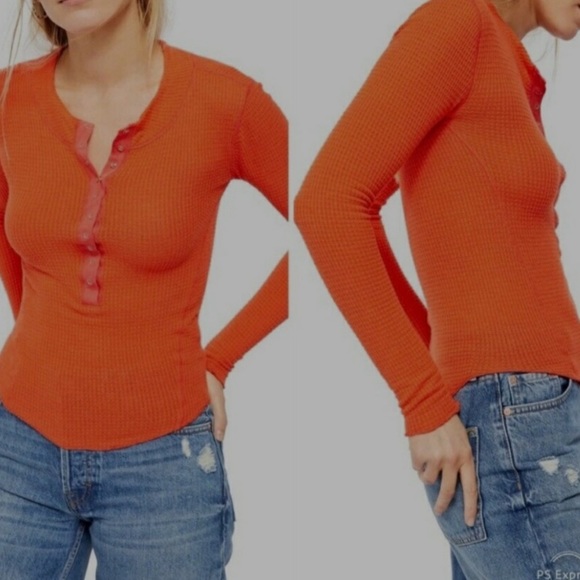 Free People Tops - Free People Thermal Henley Top